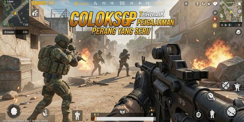 Gameplay mendebarkan dari COLOKSGP dalam pertempuran FPS.