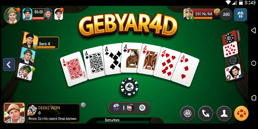 Tampilan gameplay Domino yang menarik di GEBYAR4D.