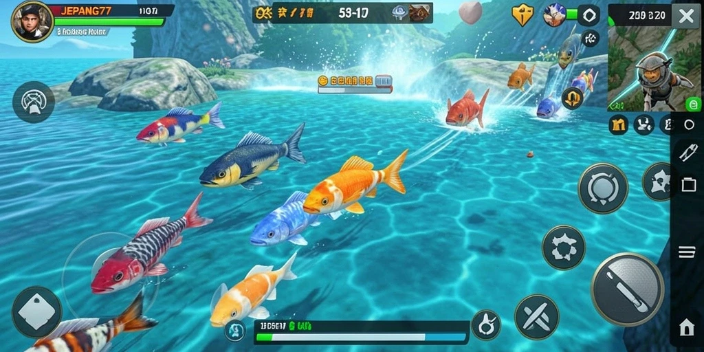 Gameplay menembak ikan yang seru dan interaktif di JEPANG77.