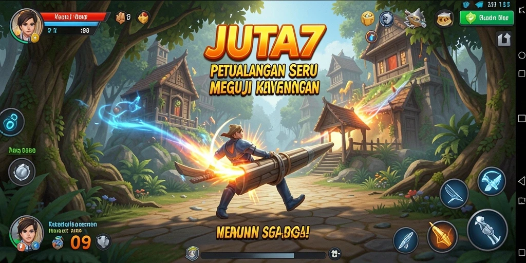 Gameplay menarik di dunia petualangan JUTA7 yang penuh tantangan.