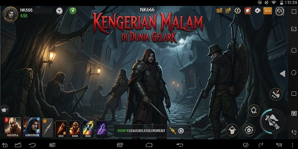 Tampak menegangkan dari gameplay NK666 dengan suasana mencekam.