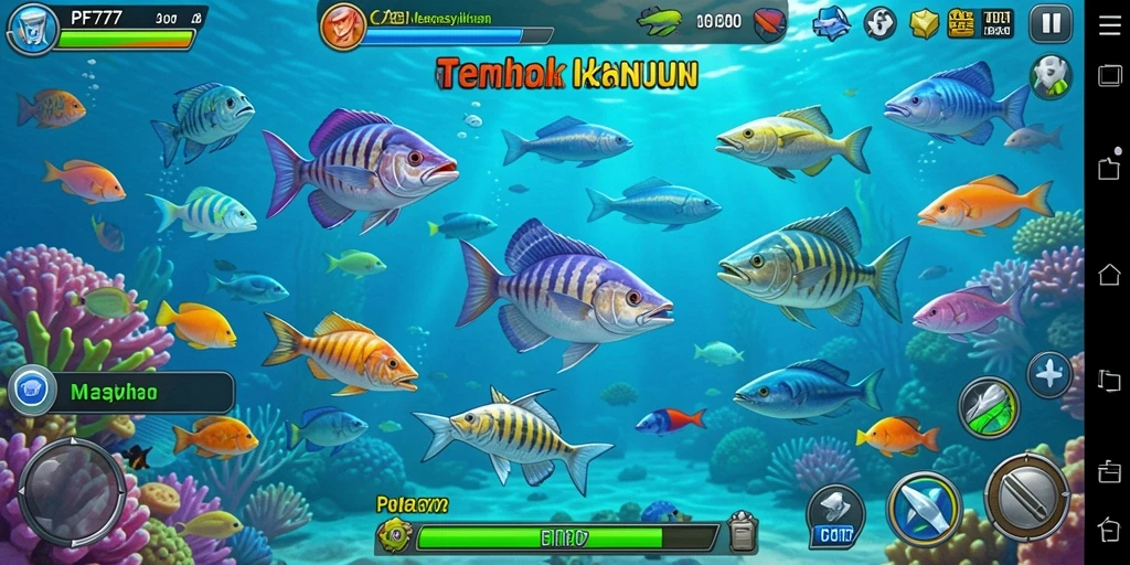 Tampilan menarik dari gameplay PF777 yang penuh warna dan seru.