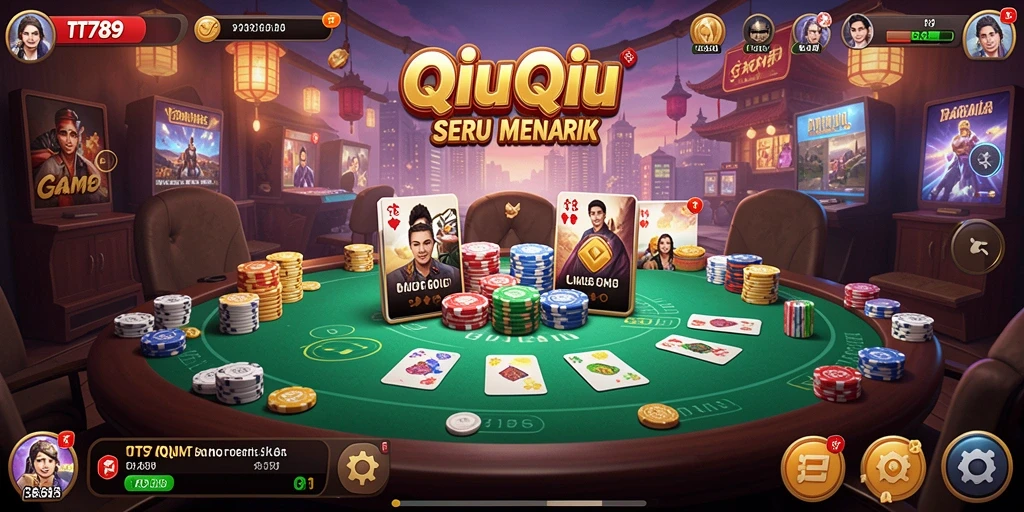 Tampilan gameplay QiuQiu yang mengasyikkan dan penuh strategi.