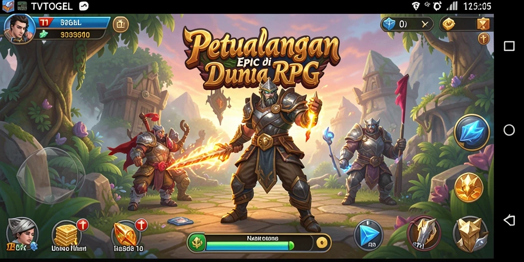 Tampilan memukau dunia RPG dalam gameplay TVTOGEL.